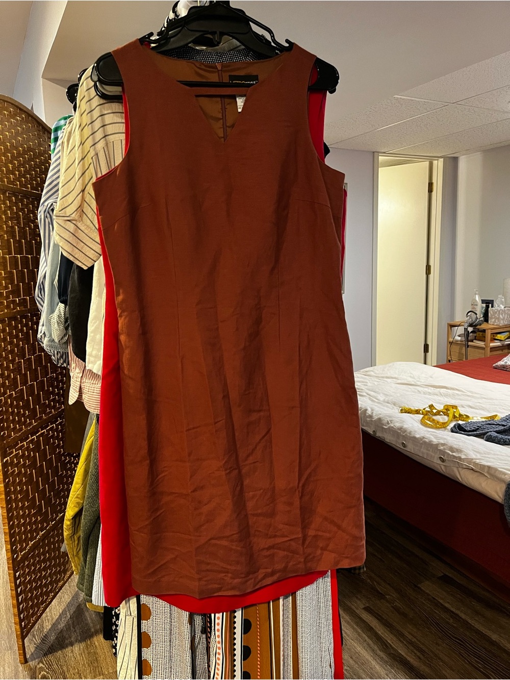 Linen-blend Shift Dress - Women's